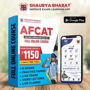 Prepare for AFCAT. Join our Live Classes. Download SHAURYA BHARAT APP