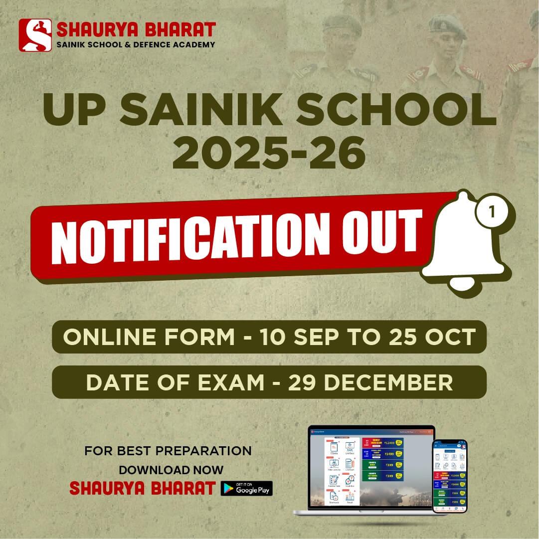 Read more about the article UP Sainik School Notification 2025-26