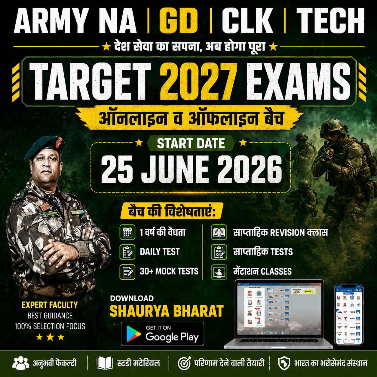 Read more about the article Army GD 2027 Exam